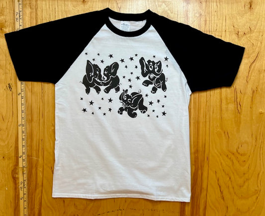 Dancing Elephants Raglan Tee