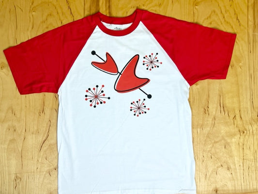 MCM Red Sputnik Boomerang Raglan T-Shirt