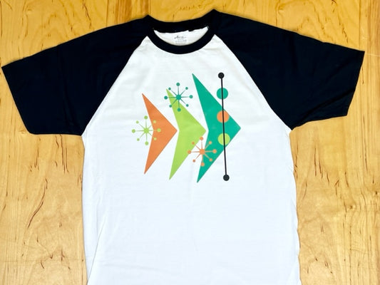 MCM Sputnik Arrow Raglan T-Shirt-Black