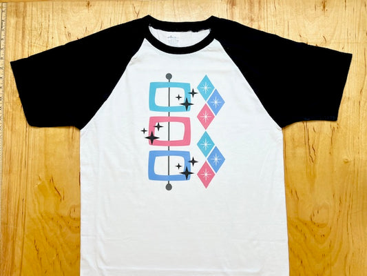 MCM Atomic Block and Diamond Raglan Tee