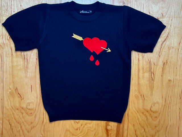 Bleeding Heart Black Sweater