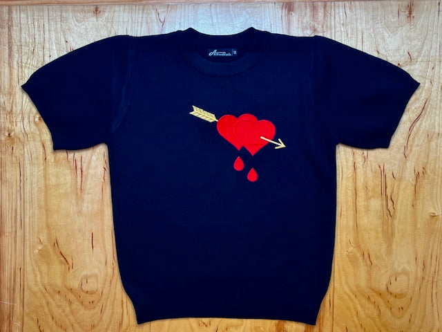 Bleeding Heart Black Sweater