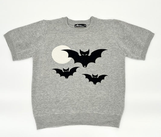 Bettie Bats Grey Sweater