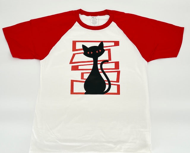 MCM Atomic Bettie Cat Block Raglan Tee