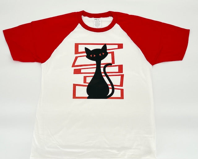 MCM Atomic Bettie Cat Block Raglan Tee