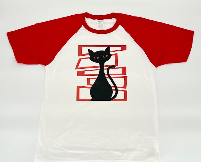 MCM Atomic Bettie Cat Block Raglan Tee