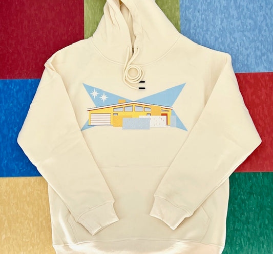 MCM Welcome Home Breeze Block Cream Hoodie