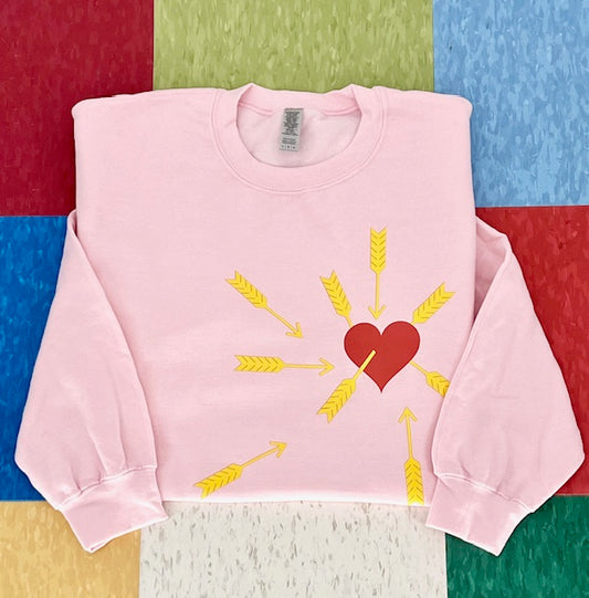 Carefree Pullover Sweatshirt - Pink