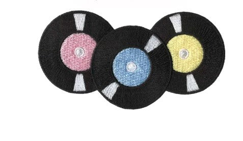 Rockin Record Iron On Patch