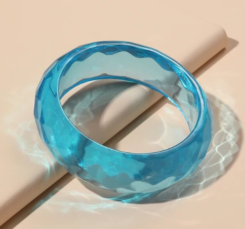 Cotton Candy Clear Blue Cuff