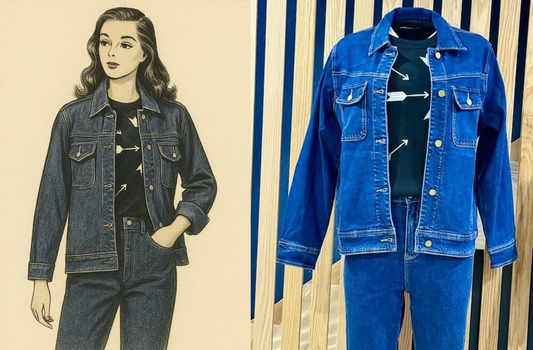 Lana Work Jean Jacket - Dark Wash