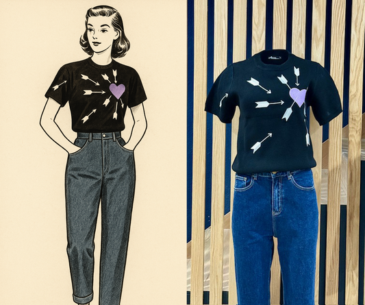 Carefree Lavender Sweater - Black