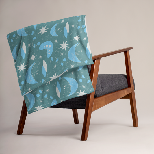 Blue Moon Throw Blanket