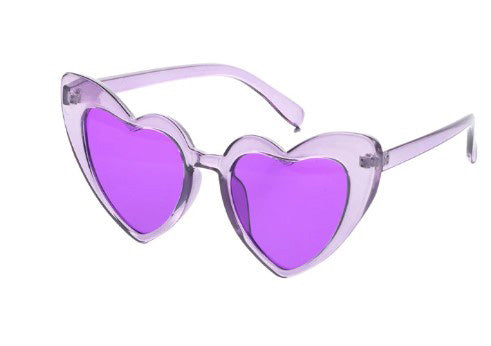 Violet Heart Glitter Sunnies