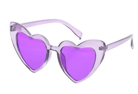 Violet Heart Glitter Sunnies