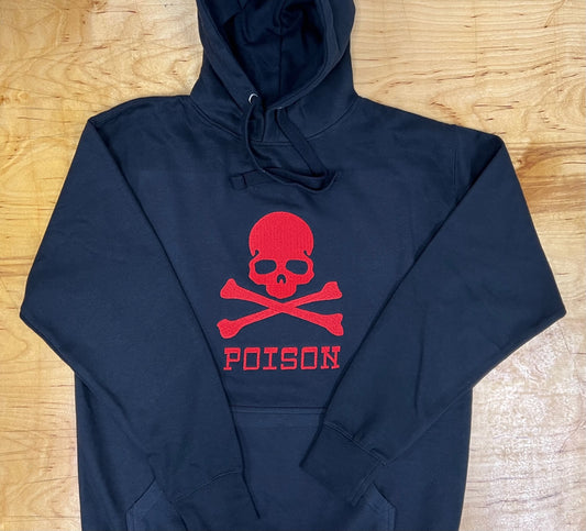 Red Drink the Poison Black Hoodie