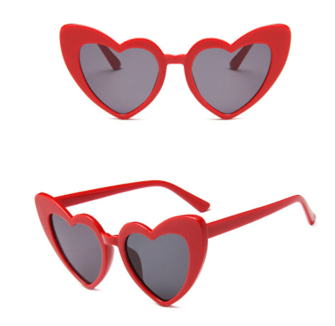 Sunglasses - Solid Cherry Red Heart